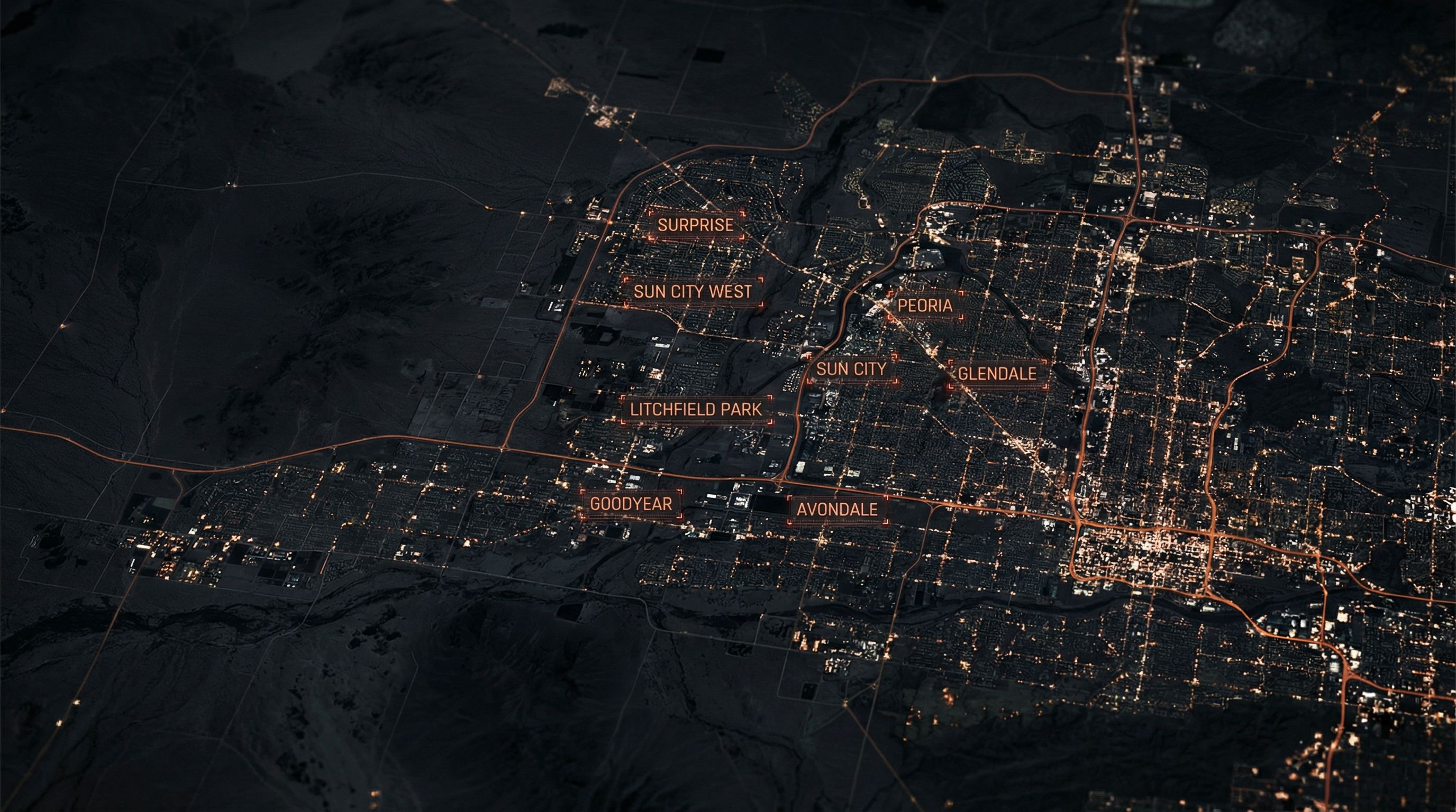 West Valley Service Area Map